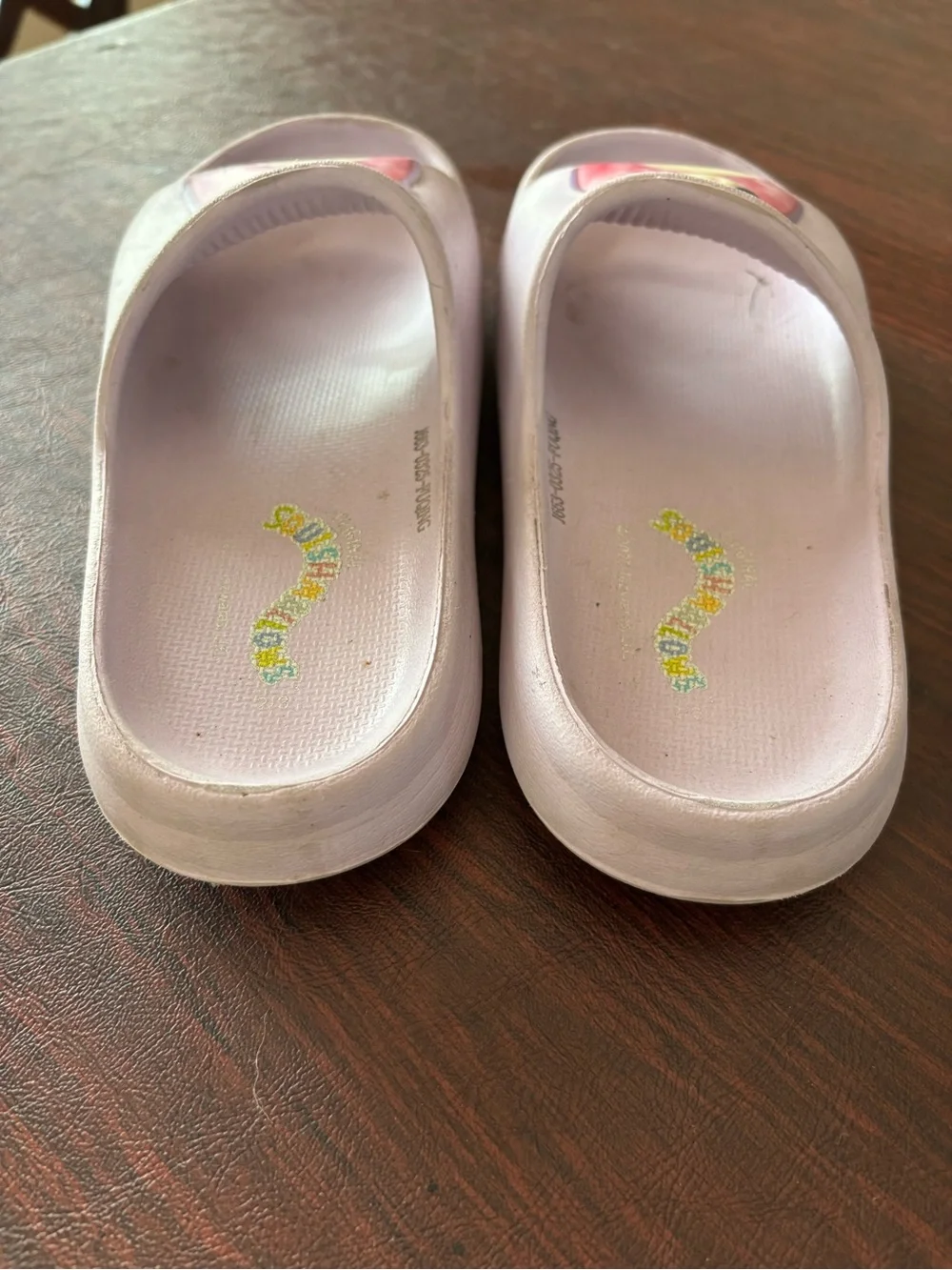 Squishmallows Kids Unicorn Slide Sandals - Lavender & Pink